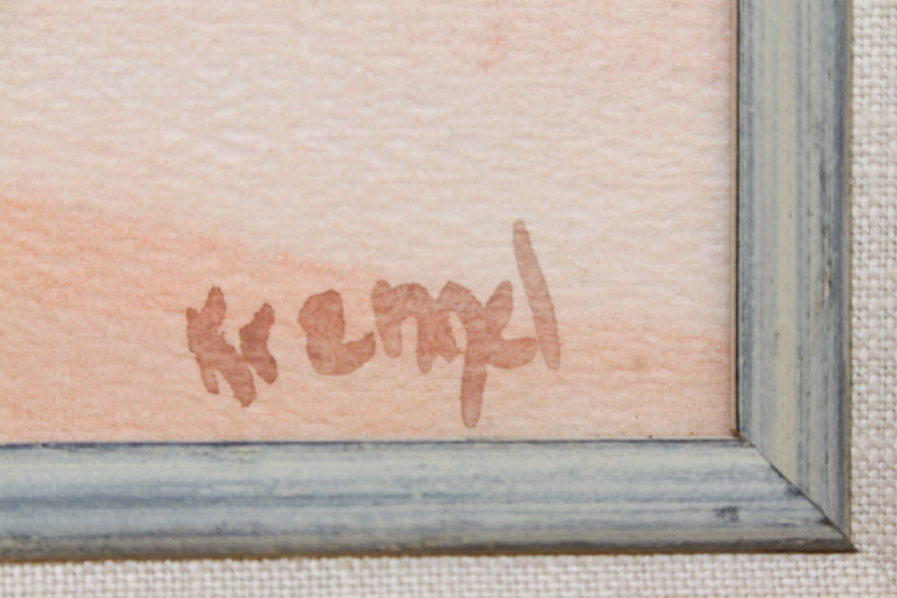 Framed Original Watercolor