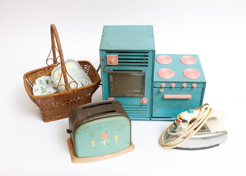 Vintage Tin Lithograph Play Toys