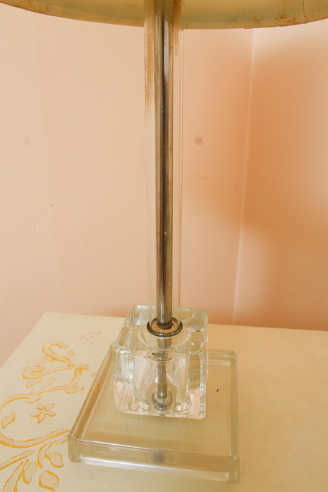 Pair of Glass Table Lamps