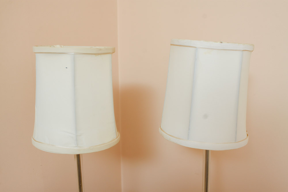 Pair of Glass Table Lamps