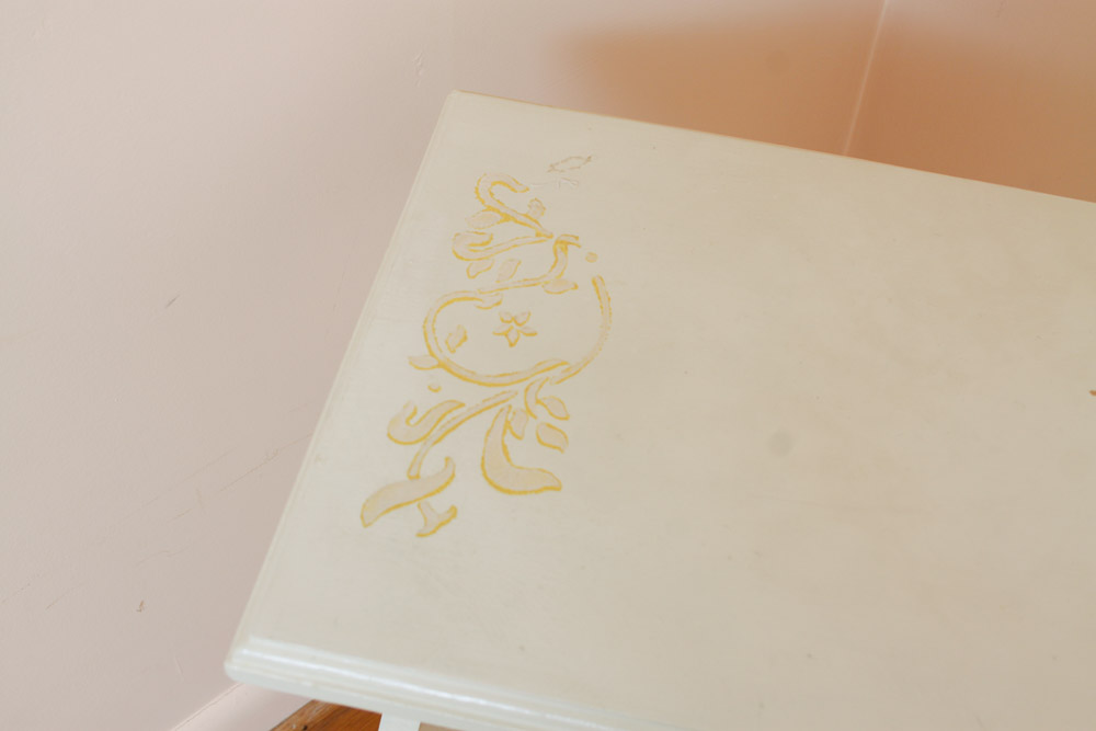 Two Painted Wood End Tables