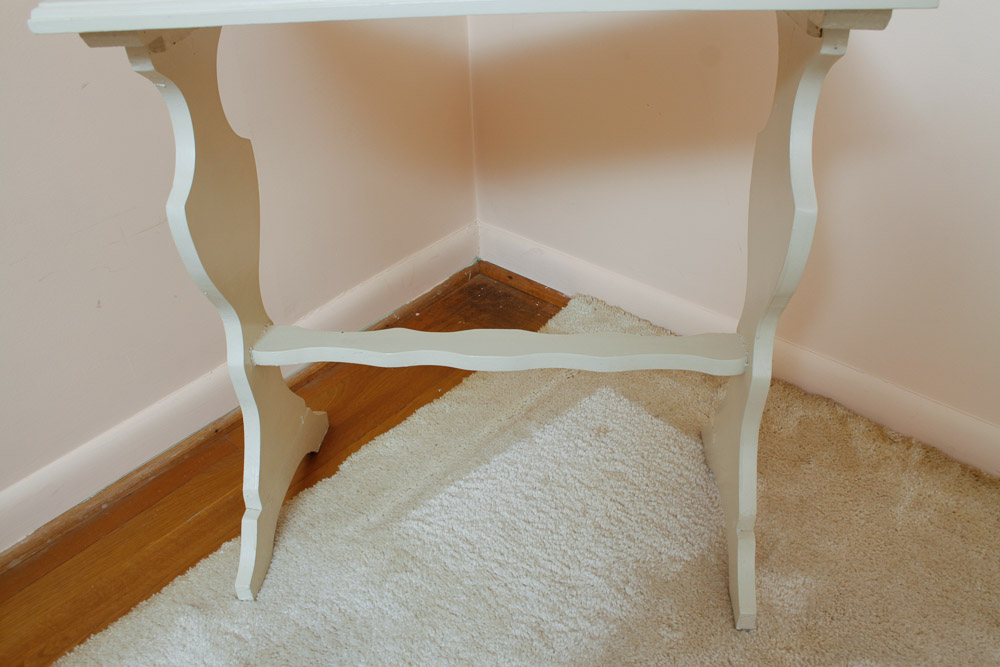 Two Painted Wood End Tables