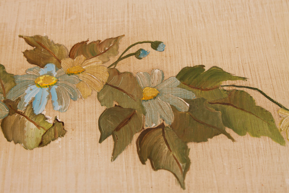 Two Painted Wood End Tables