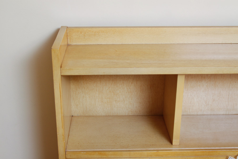 Mid Century Modern Blonde Maple Bed Frame