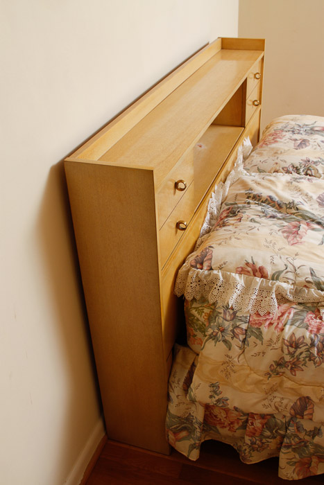 Mid Century Modern Blonde Maple Bed Frame