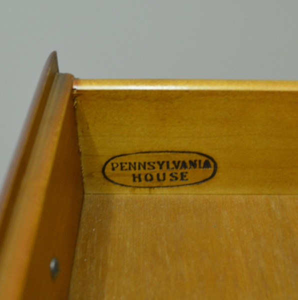 Pennsylvania House Cherry Sideboard and Hutch with Bowed Glass