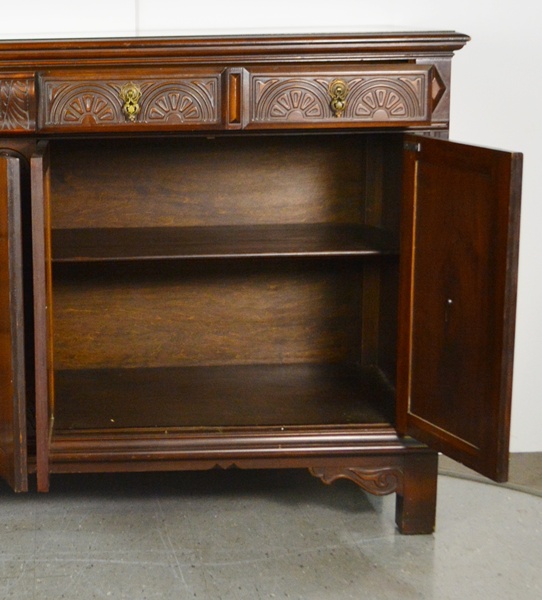 Circa 1930 Walnut Sideboard from Alms & Doepke