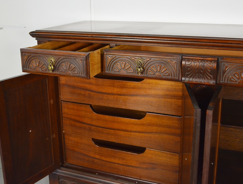 Circa 1930 Walnut Sideboard from Alms & Doepke