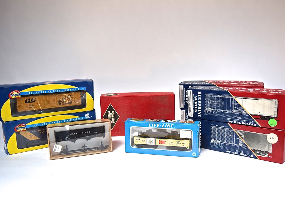 Assortment of Unopened HO Scale Model Train Cars