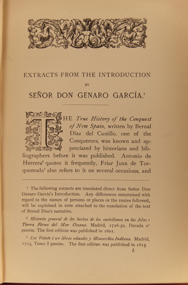 "The True History of the Conquest of New Spain" 1908 Hakluyt Society
