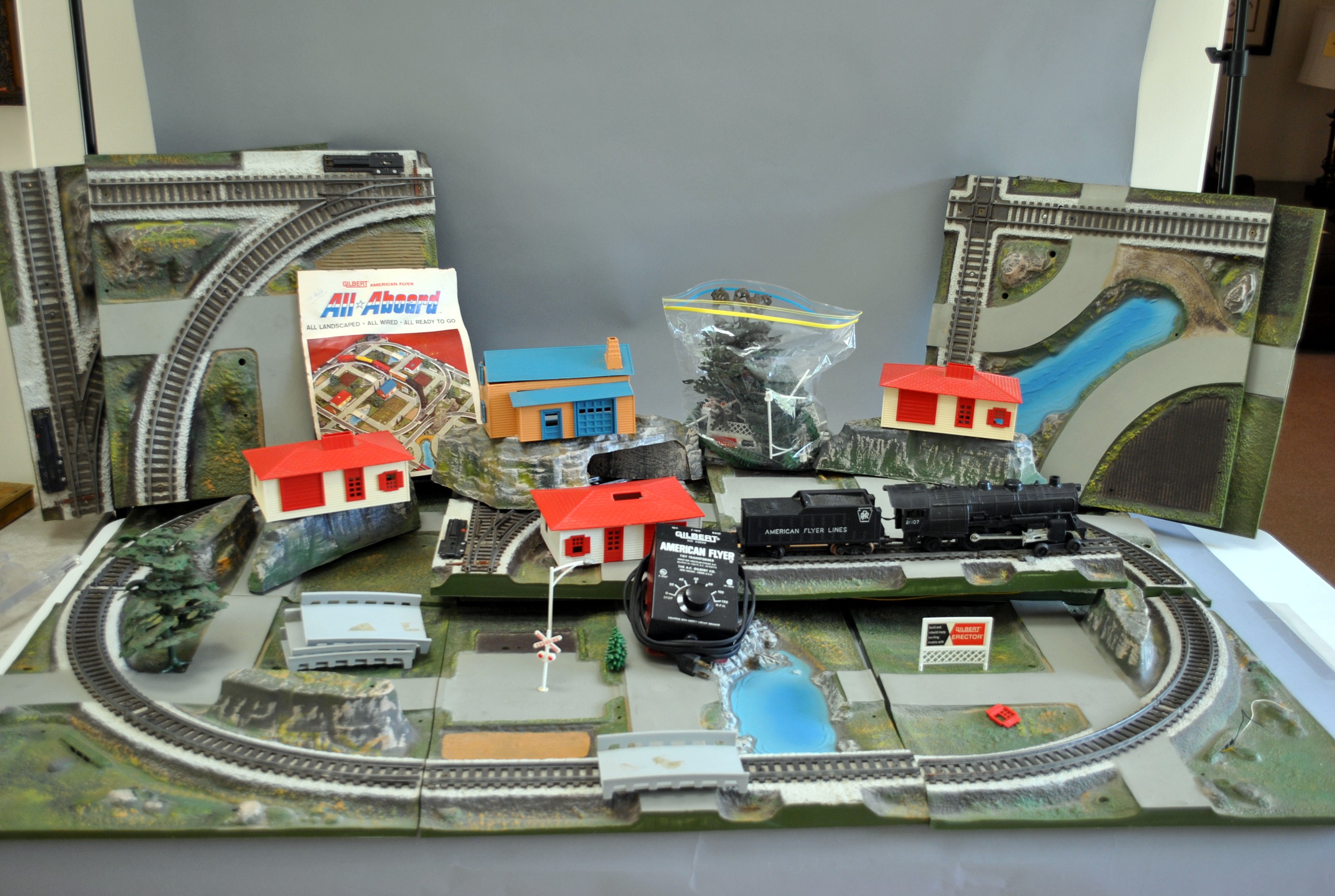 American flyer all top aboard train set