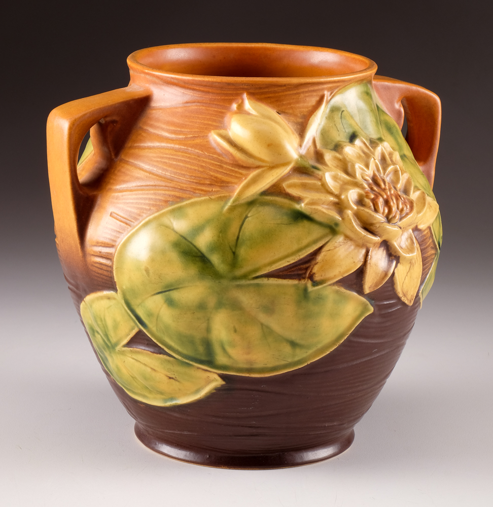 Roseville Pottery Water Lily Cookie Jar