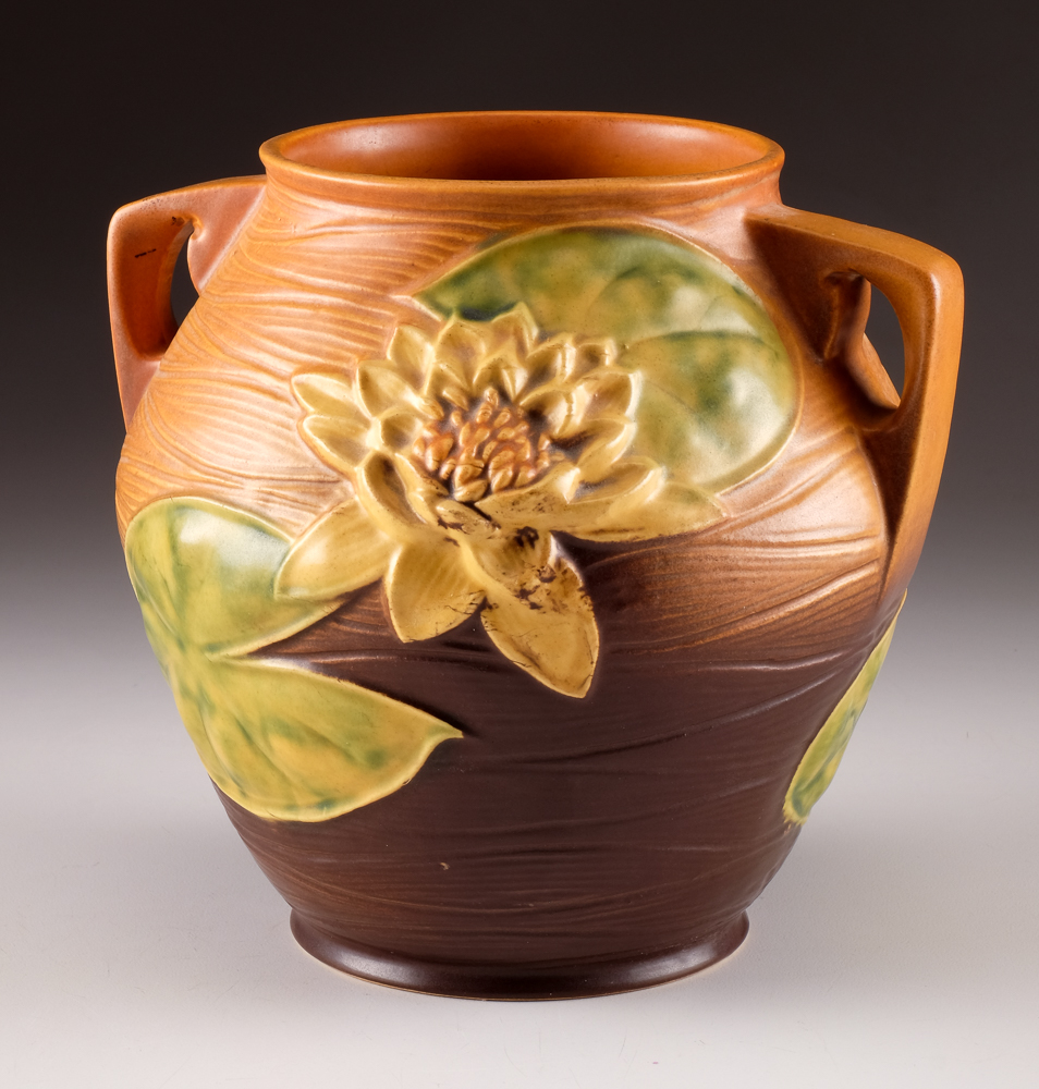 Roseville Pottery Water Lily Cookie Jar