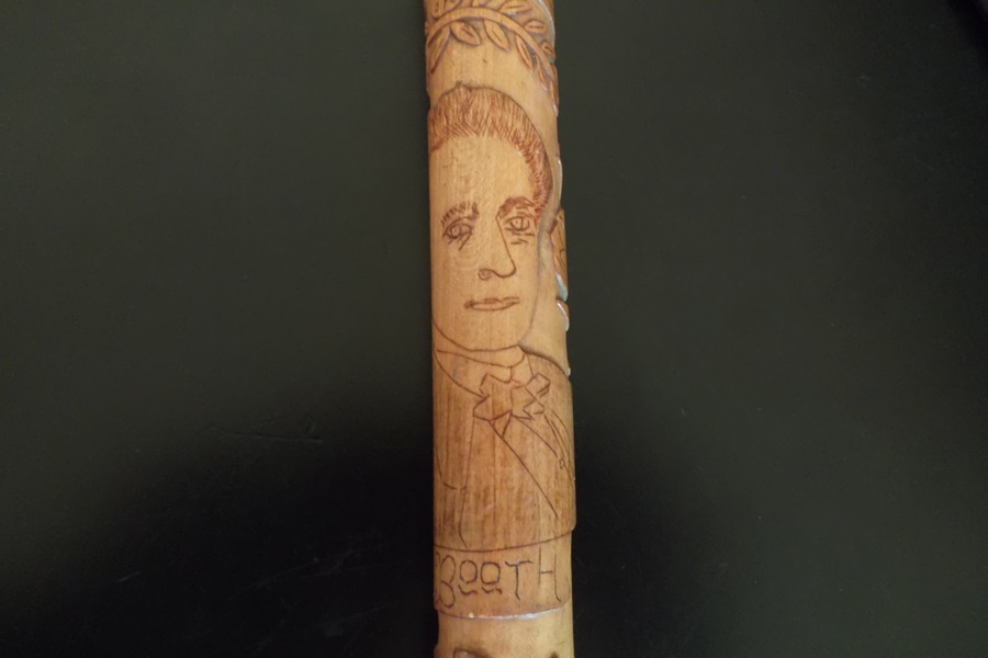 Late 19th Century Carved Folk Art Walking Cane