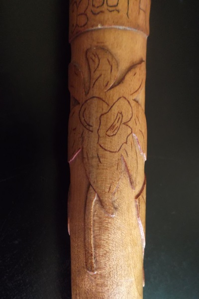 Late 19th Century Carved Folk Art Walking Cane