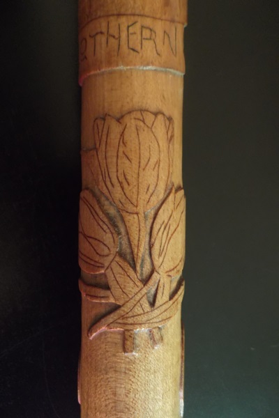 Late 19th Century Carved Folk Art Walking Cane