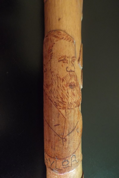 Late 19th Century Carved Folk Art Walking Cane