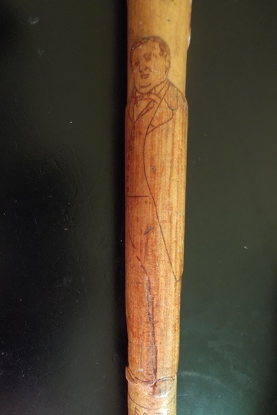 Late 19th Century Carved Folk Art Walking Cane