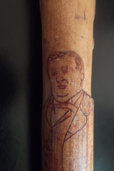 Late 19th Century Carved Folk Art Walking Cane