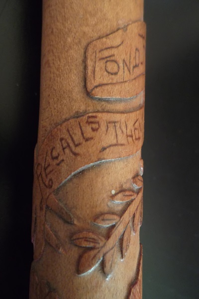 Late 19th Century Carved Folk Art Walking Cane