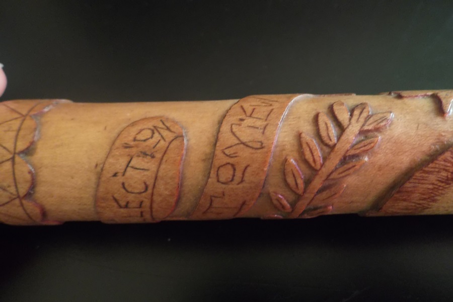 Late 19th Century Carved Folk Art Walking Cane