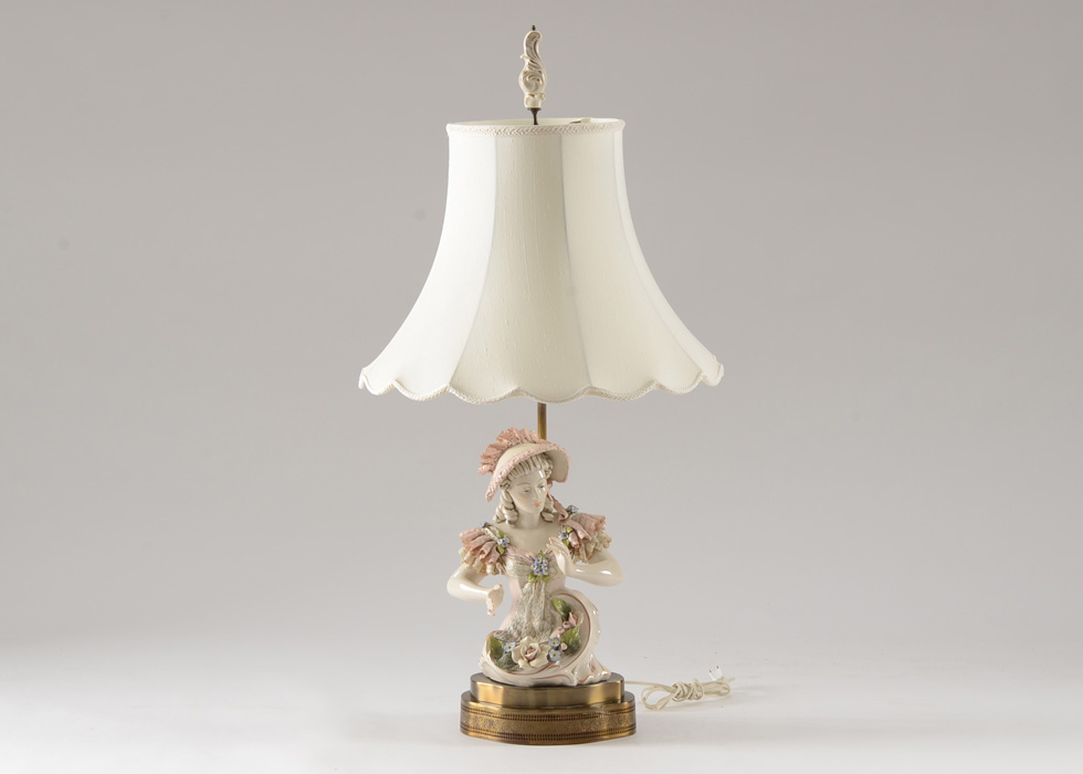 Dresden Style Figural Lamp