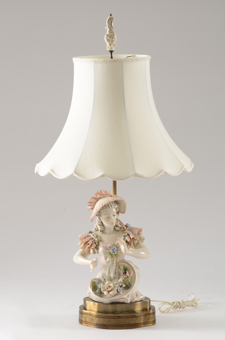 Dresden Style Figural Lamp