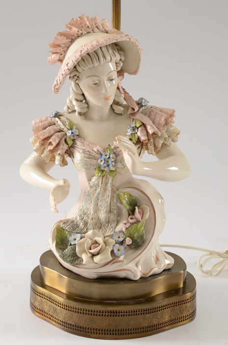 Dresden Style Figural Lamp