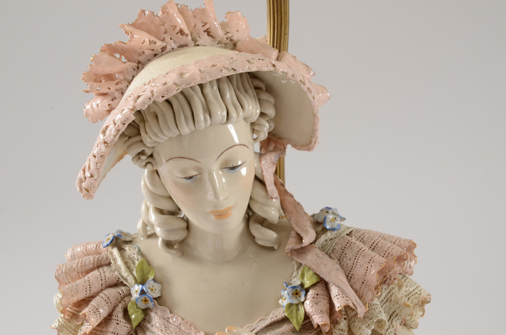 Dresden Style Figural Lamp