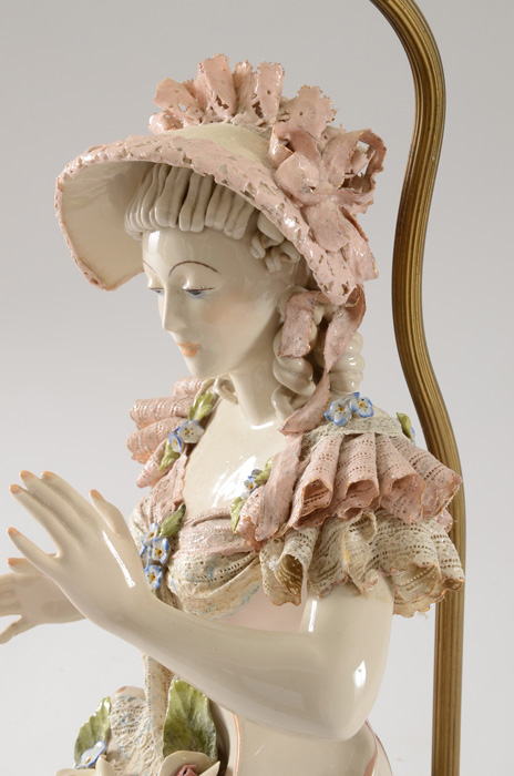 Dresden Style Figural Lamp