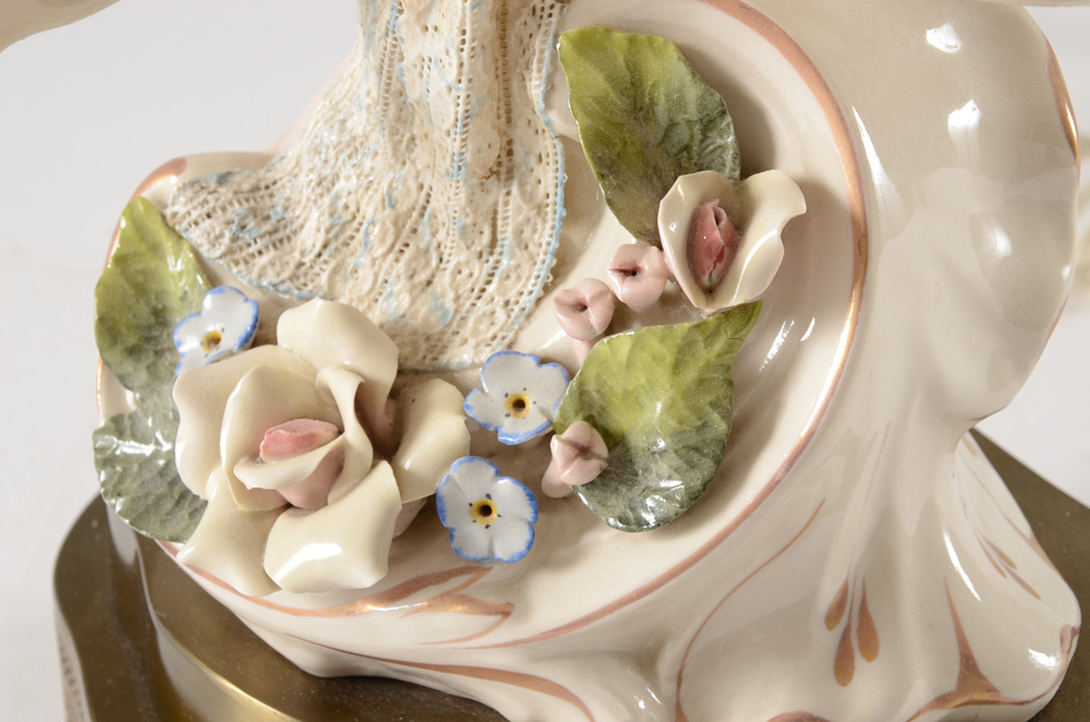 Dresden Style Figural Lamp