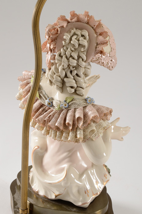 Dresden Style Figural Lamp