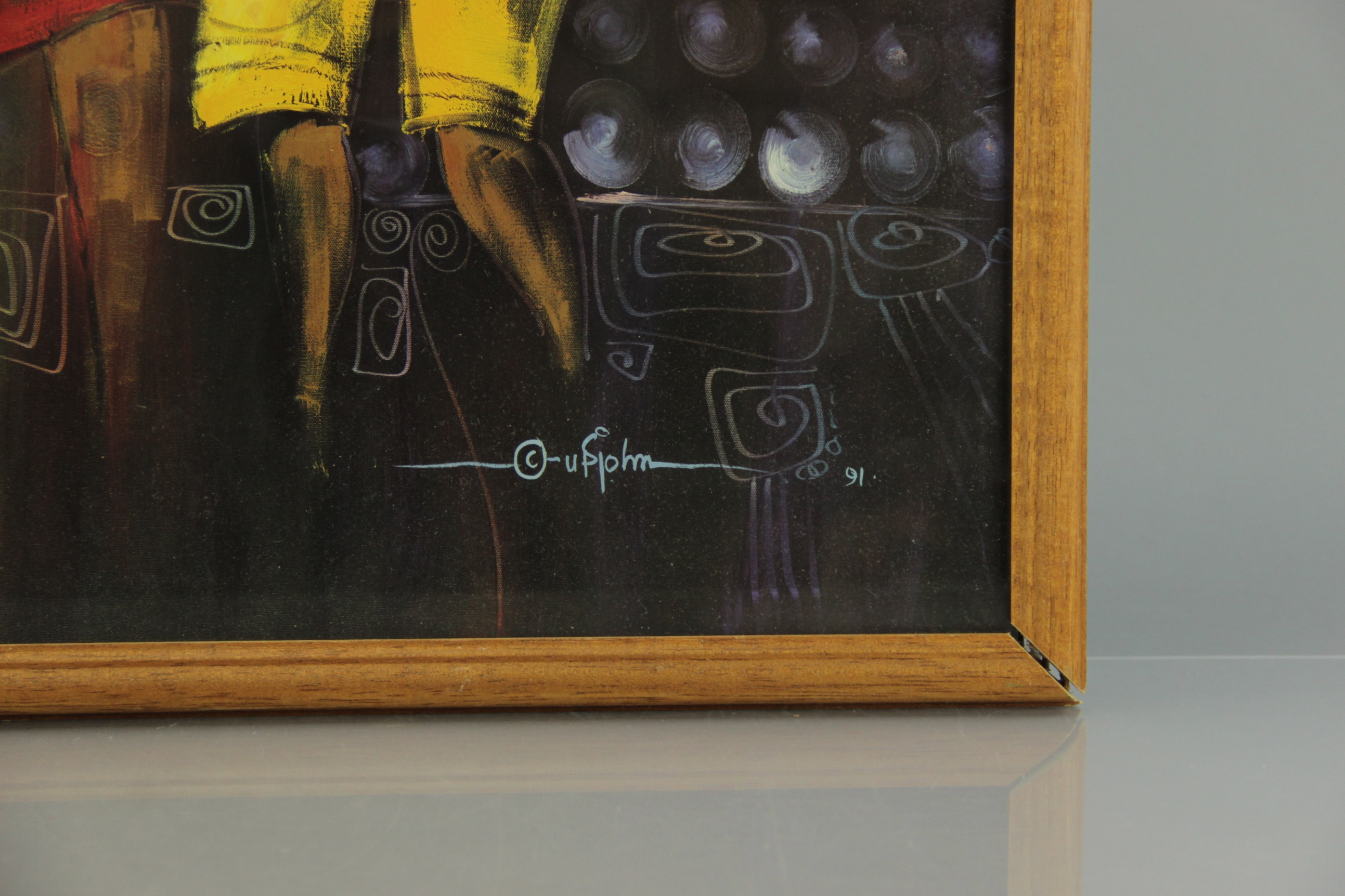 Buchi Upjohn Agachi's "African Musicians" Lithograph