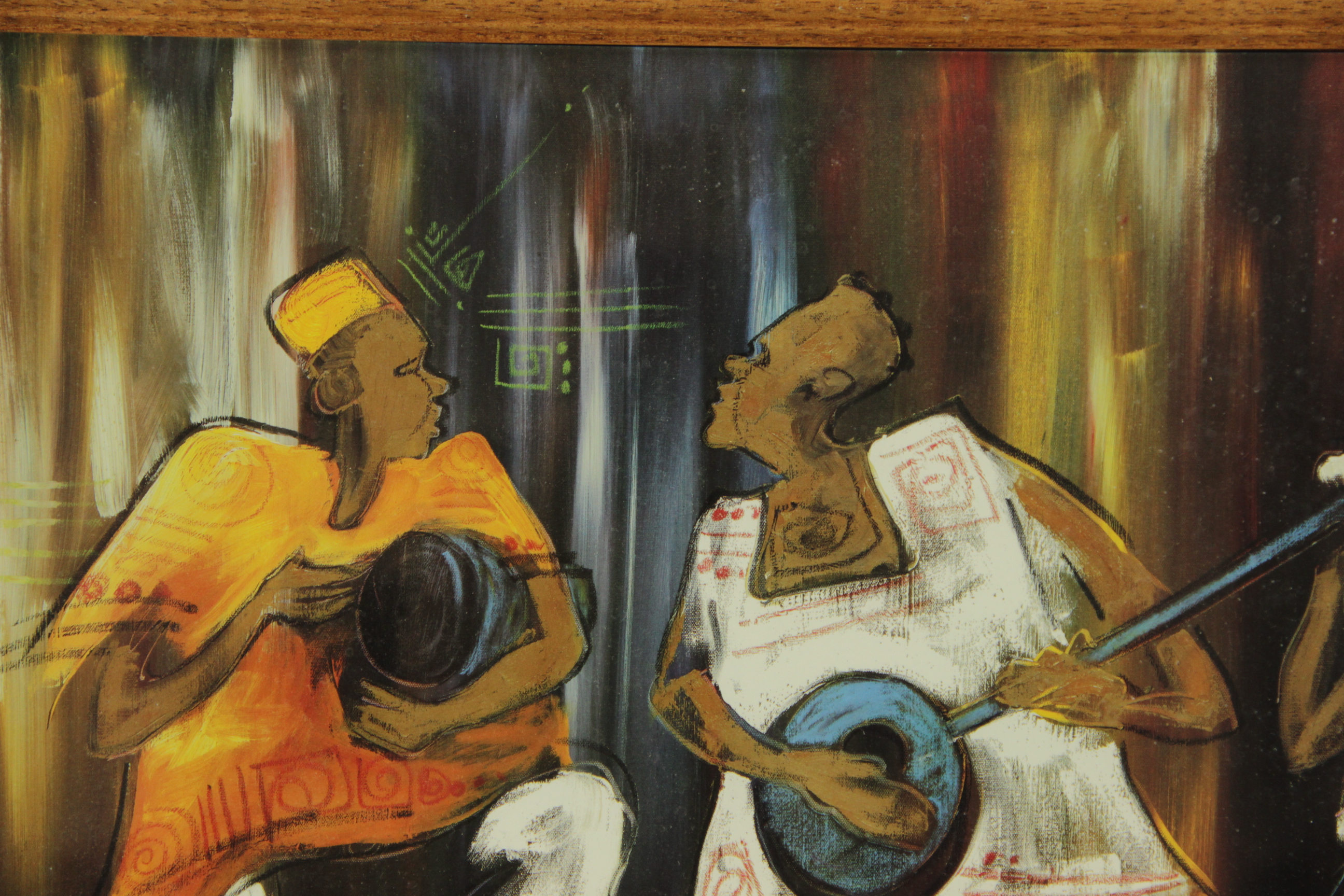 Buchi Upjohn Agachi's "African Musicians" Lithograph