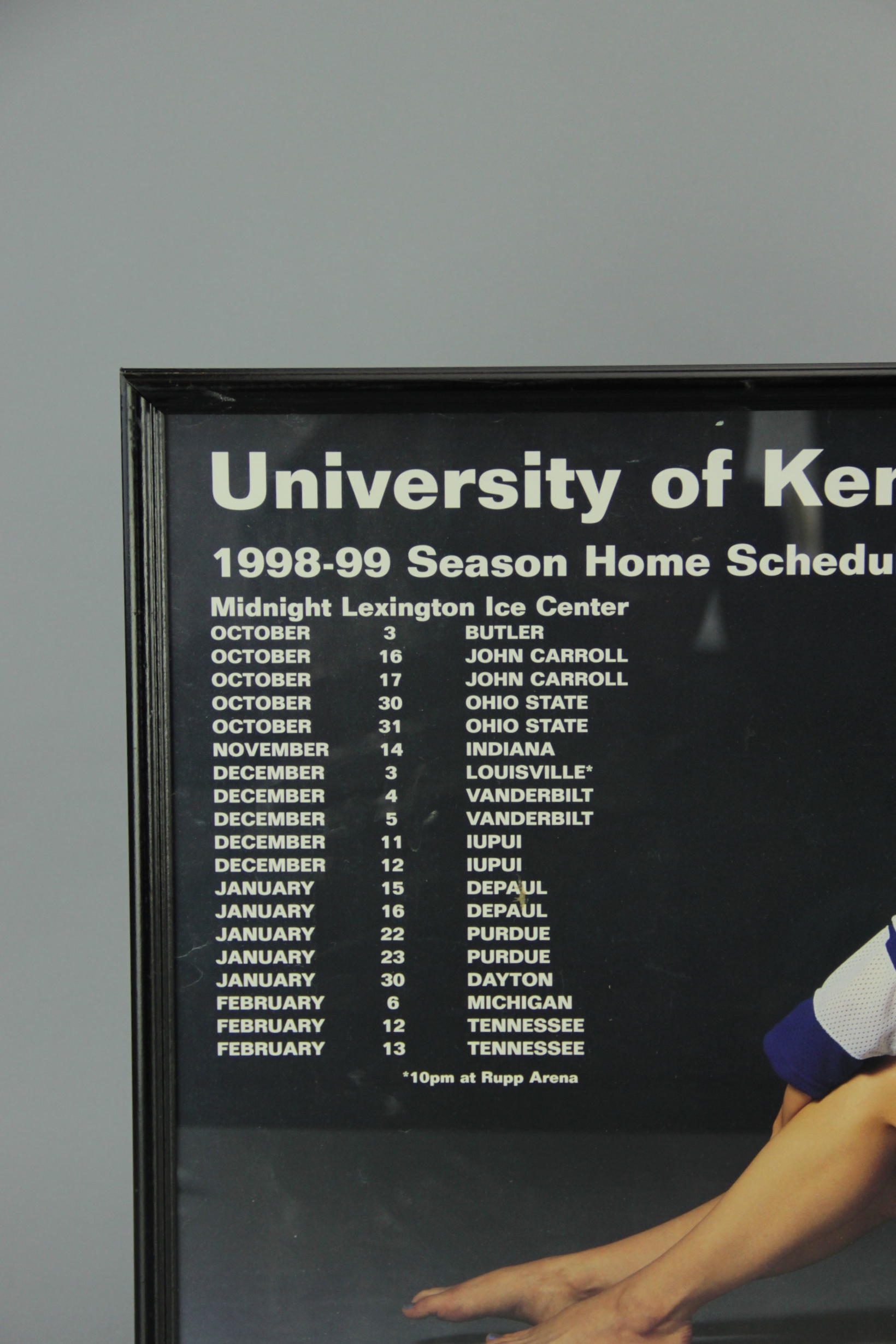 University of Kentucky 1998-1999 "Ashley Judd" Hockey Poster