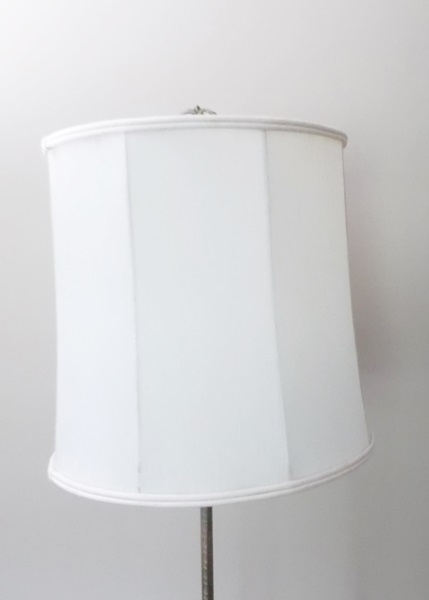 Brass and White Onyx Floor Lamp