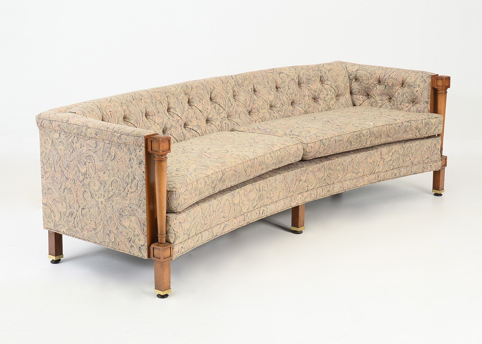 Curved Tufted Sofa