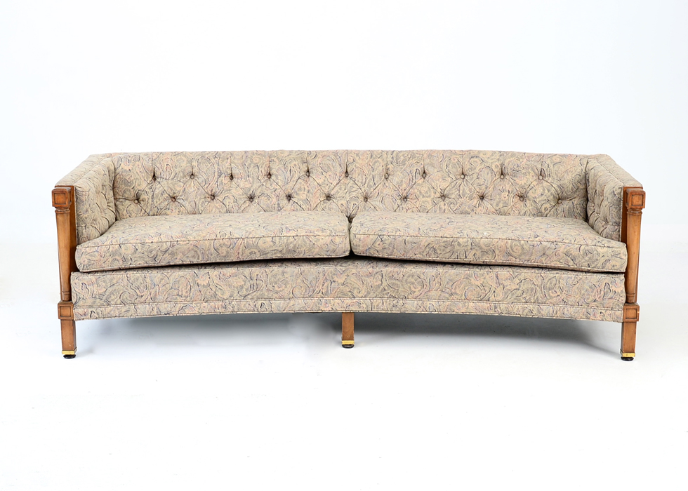 Curved Tufted Sofa