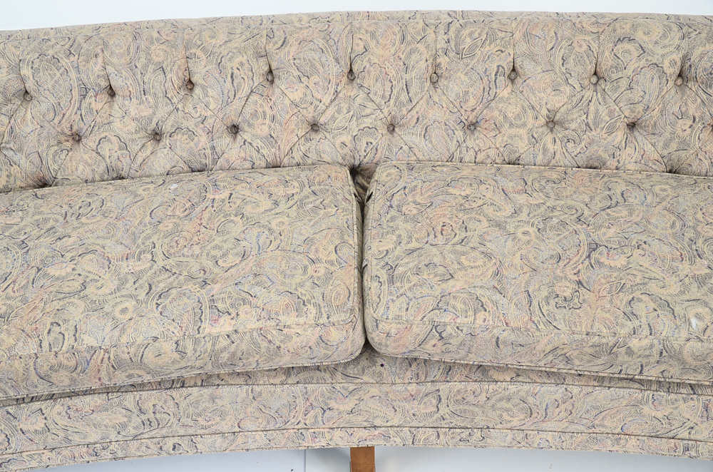 Curved Tufted Sofa