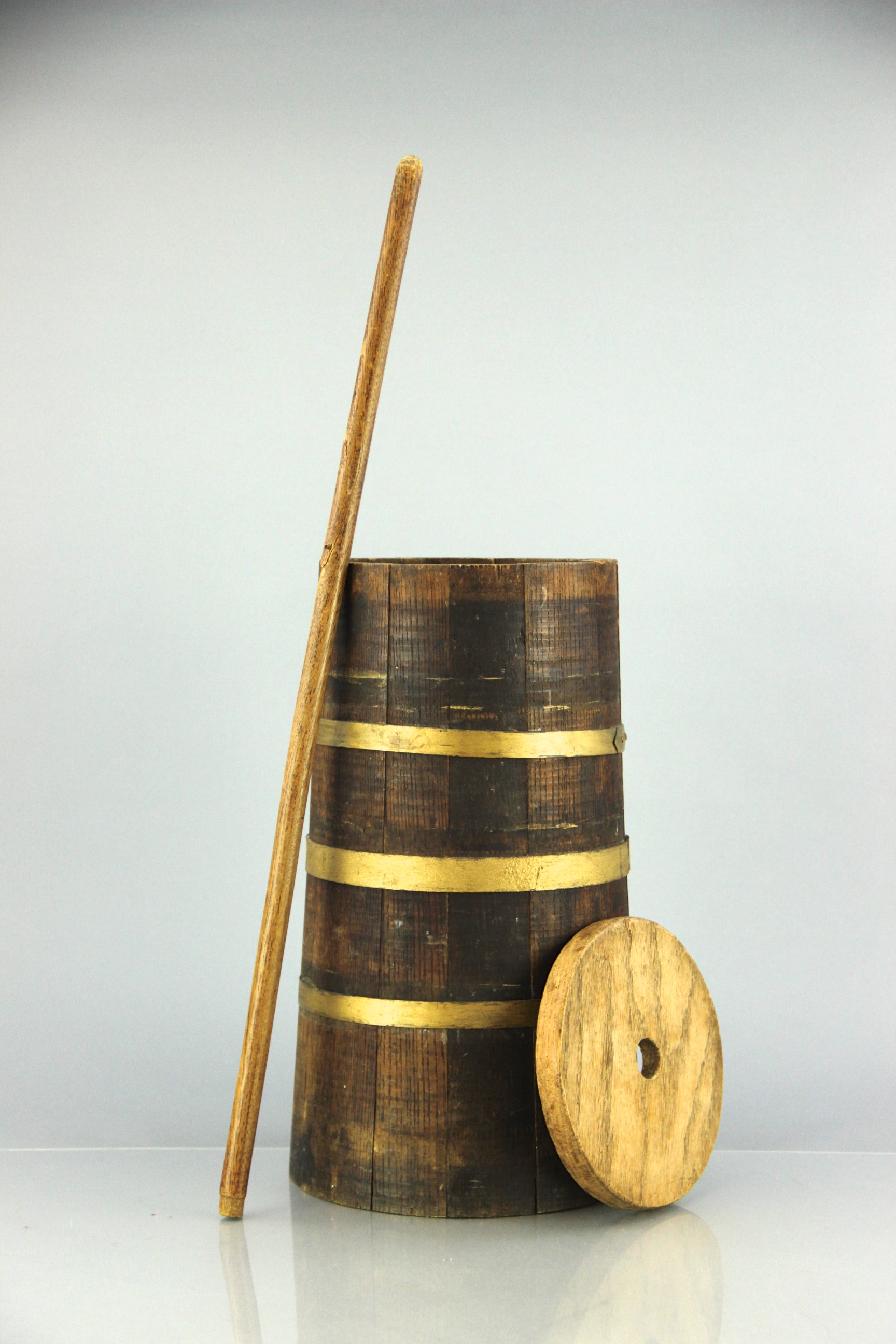 Original Oak Plunge Butter Churn