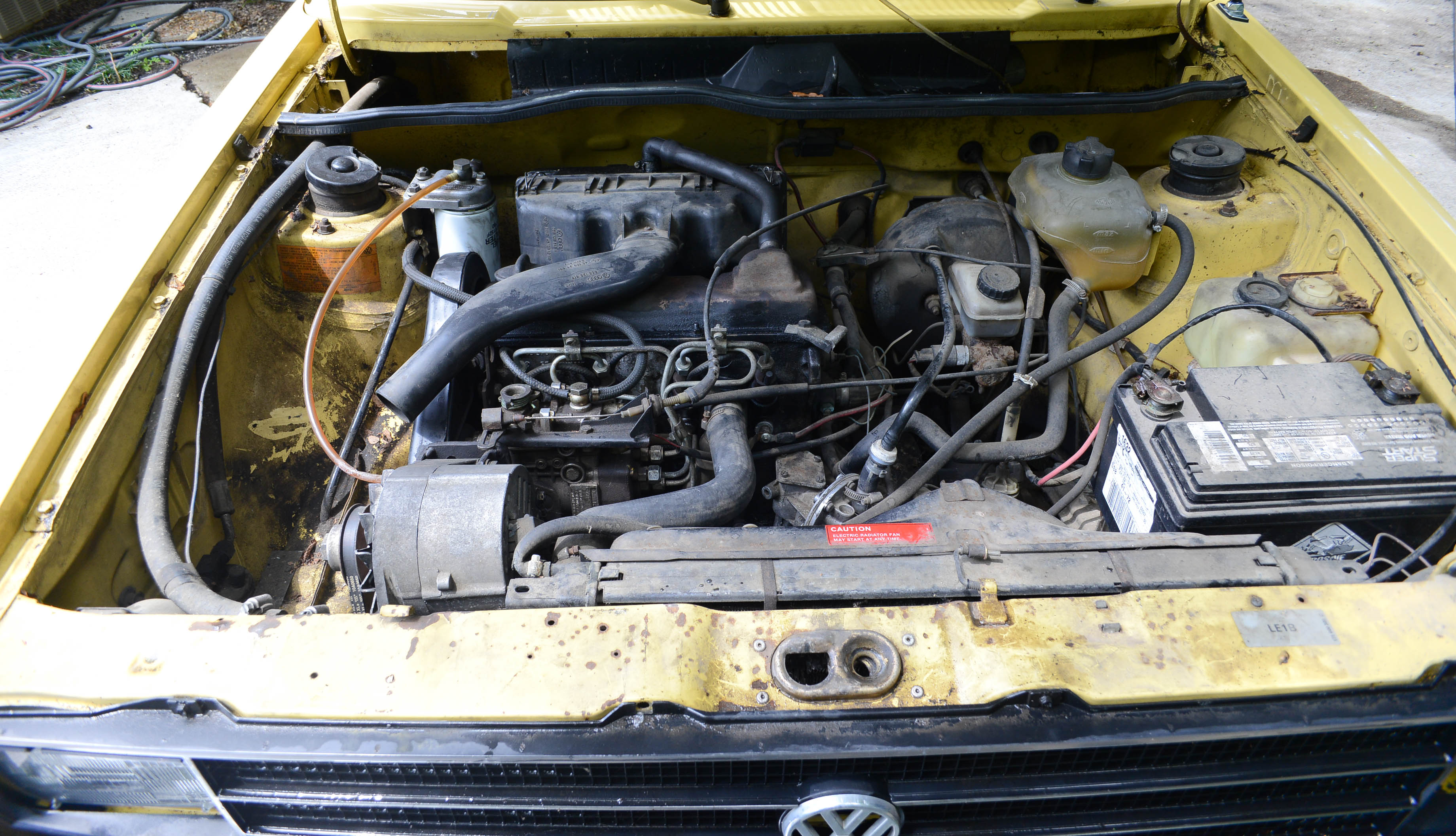 1980 Volkswagen Rabbit Diesel 2-Door in Yellow