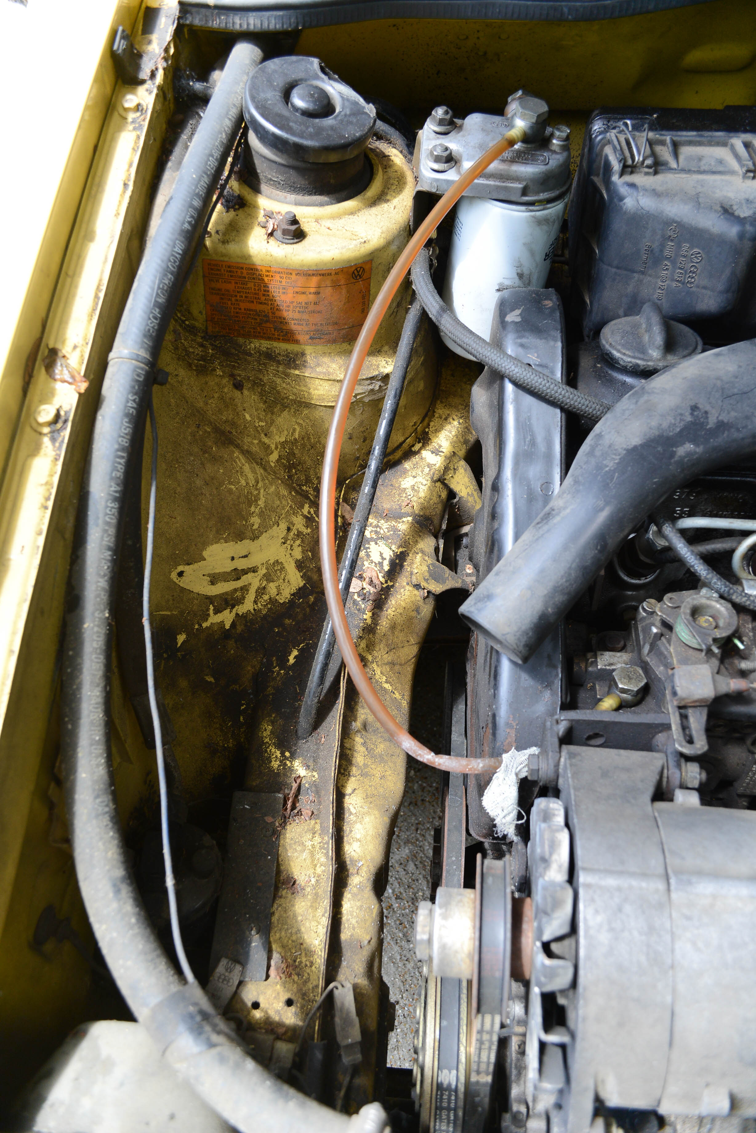 1980 Volkswagen Rabbit Diesel 2-Door in Yellow