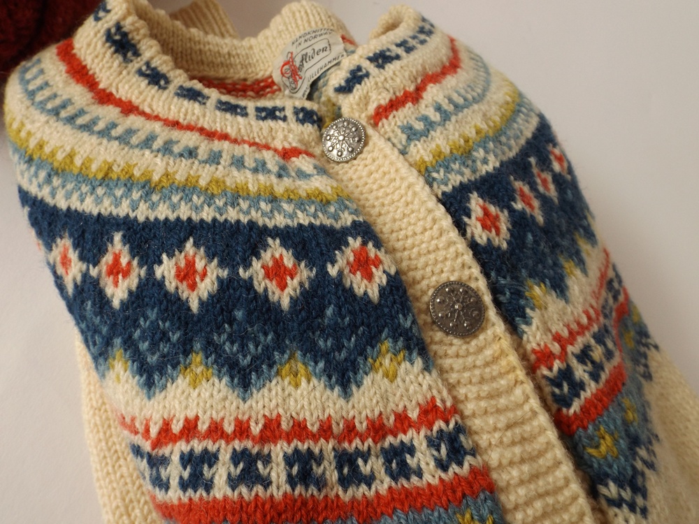 Three Women's Sweaters, Including One Handknit Norwegian Sweater