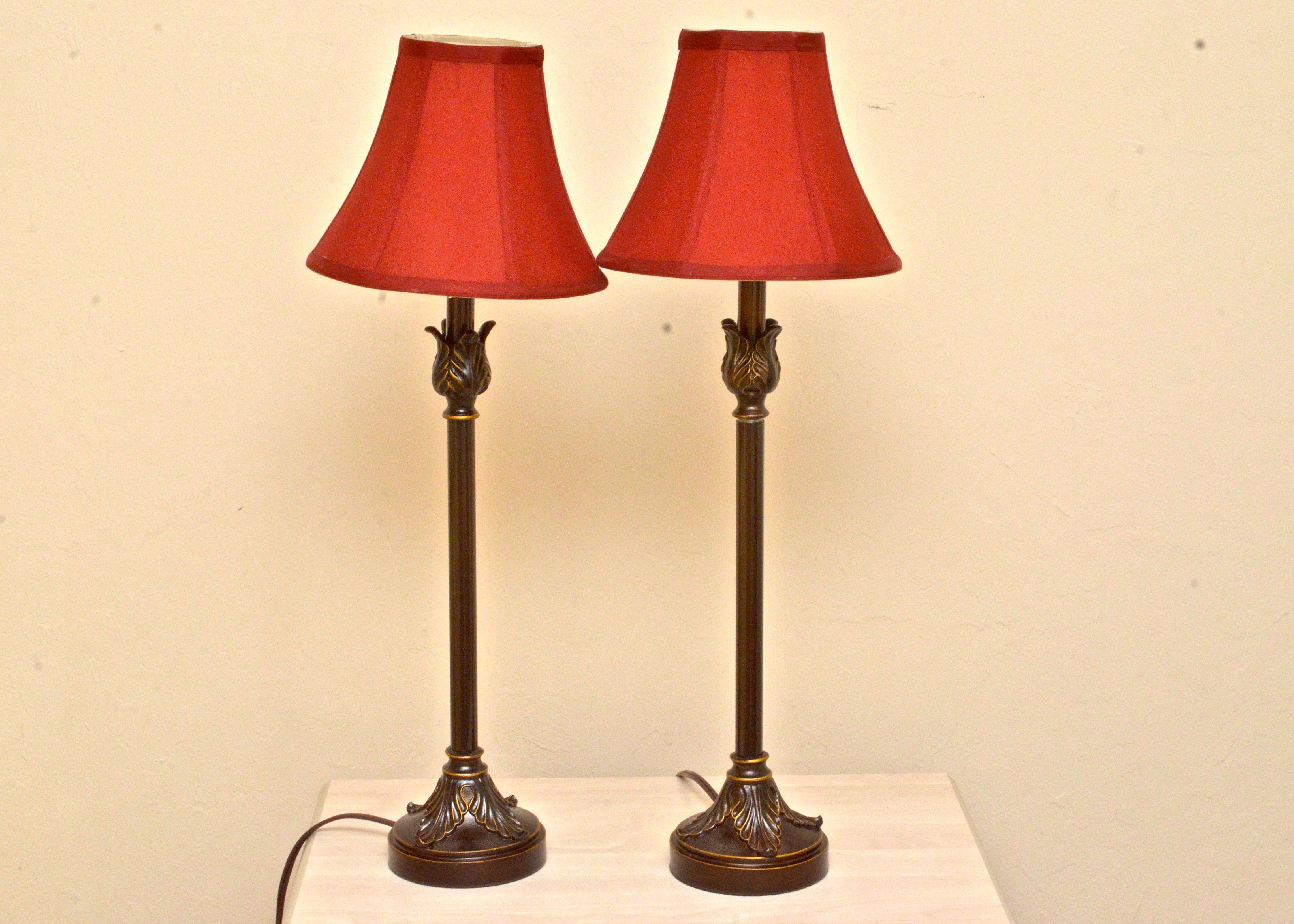 Pair of Candlestick Lamps