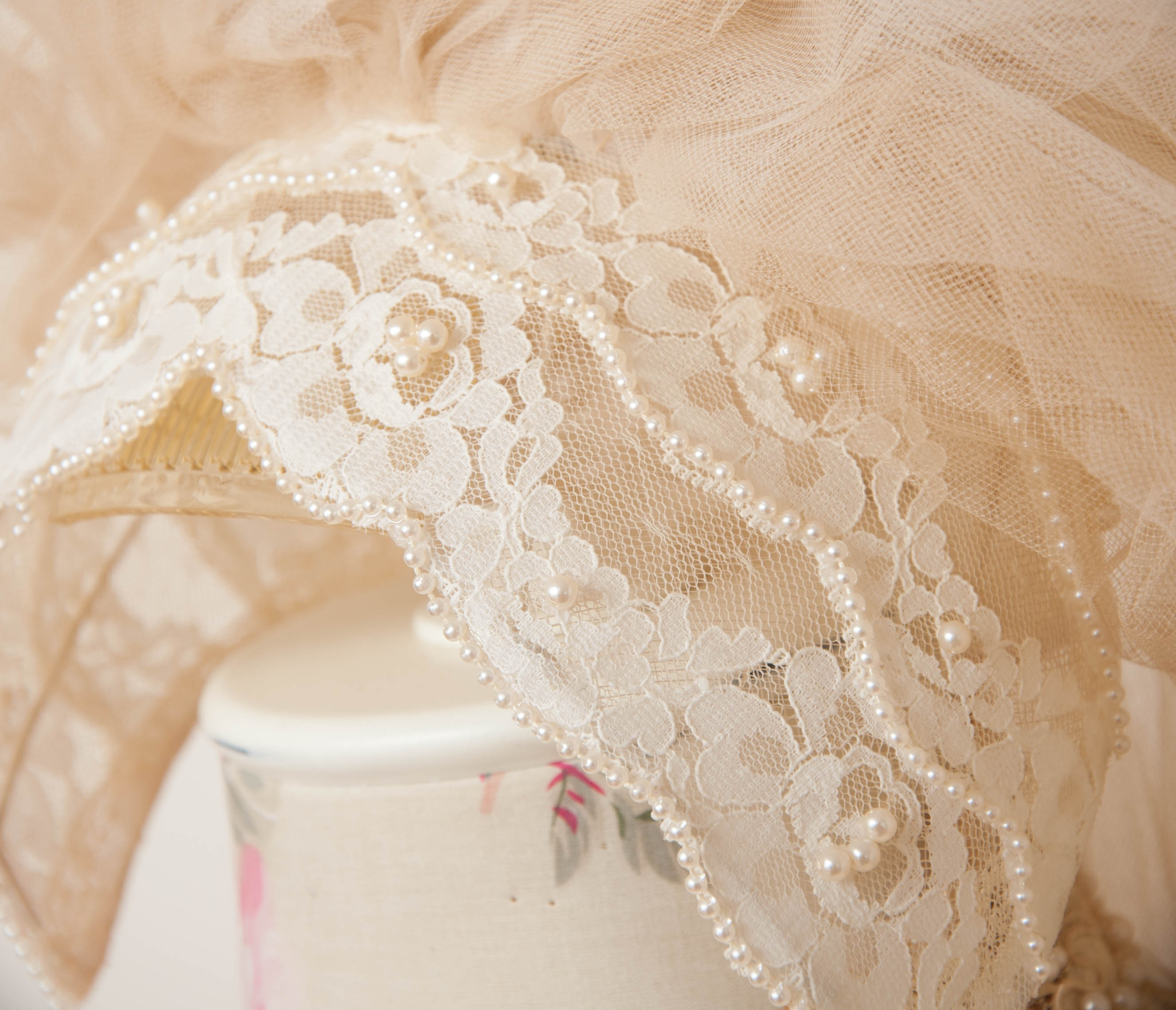Vintage Wedding Dress and Two Veils