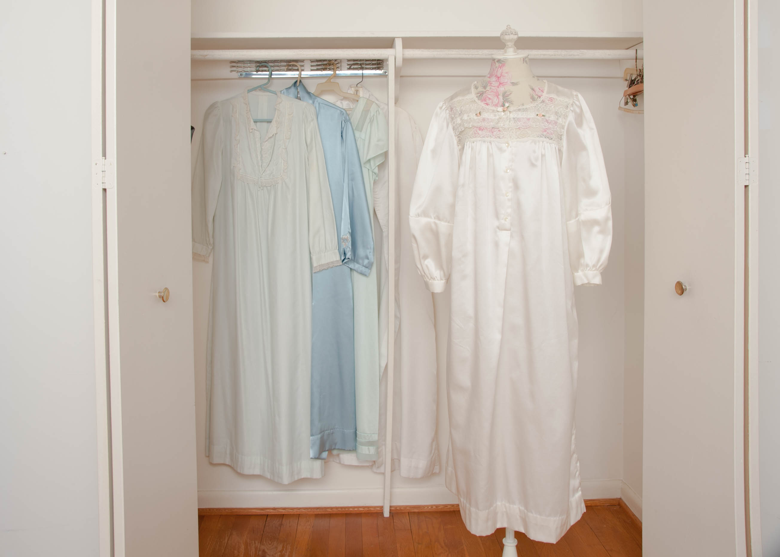 Vintage Satin Night Gowns and Robes