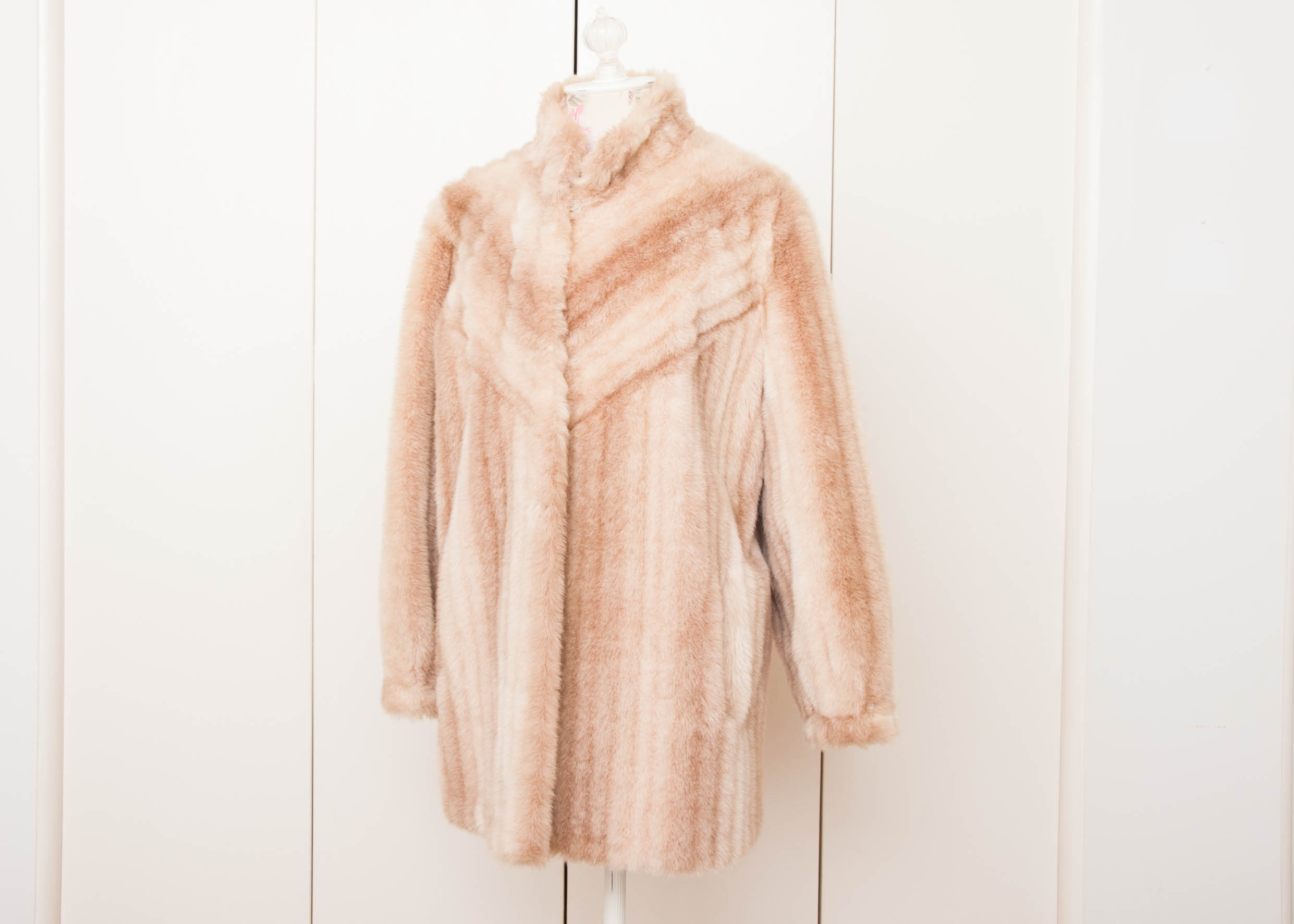 Jacques Saint Laurent Faux Fur Jacket