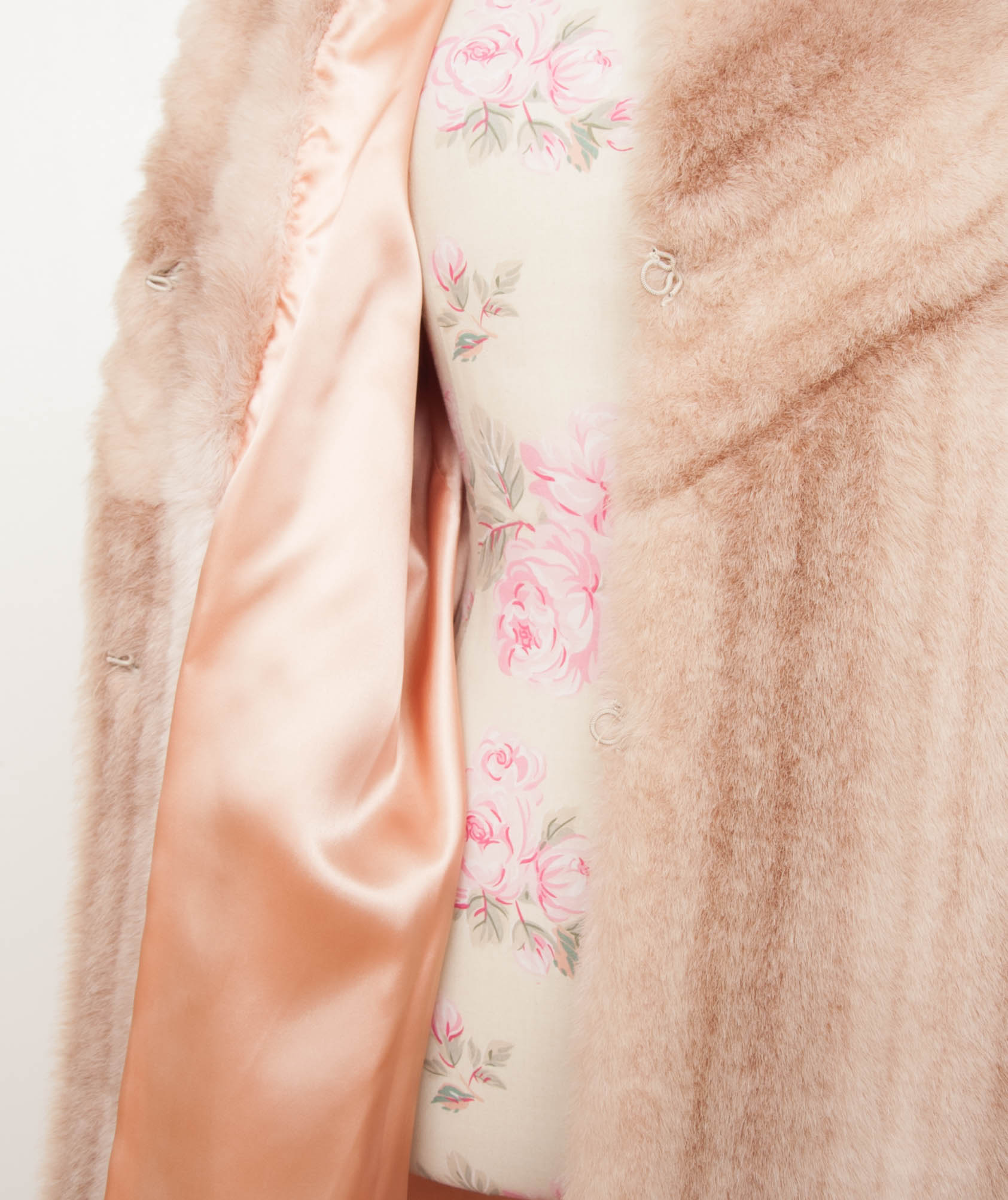 Jacques Saint Laurent Faux Fur Jacket