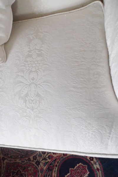 Henredon White Upholstered Armchair