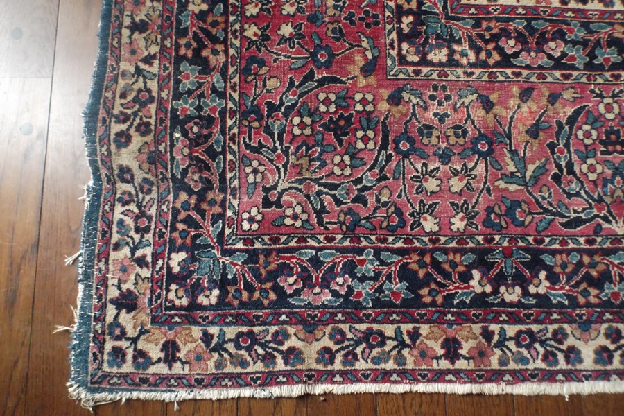 Hand-Knotted Kerman Wool Rug